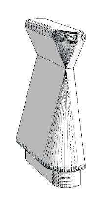 Toonbank inham smal met ronde hoek rechts C-PNO-007, Zakelijke goederen, Kantoor en Winkelinrichting | Winkel en Inventaris