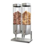 GGM Gastro | Graandispenser - Dubbel - Ø 120mm - Chroom - |, Verzenden, Nieuw in verpakking, Overige typen