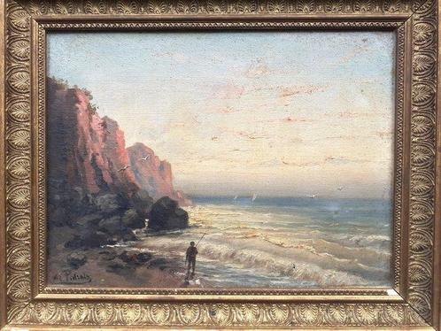 French school, (XX) - Le Pêcheur, Antiek en Kunst, Kunst | Schilderijen | Klassiek