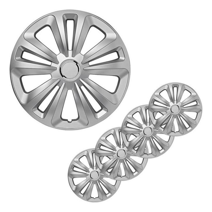 ProPlus Wieldoppen Set - Ø 14 inch - Terra - Zilvergrijs..., Auto diversen, Wieldoppen, Nieuw, Ophalen of Verzenden