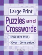 Large Print Puzzles and Crosswords, McCormick, C, Zo goed als nieuw, Verzenden