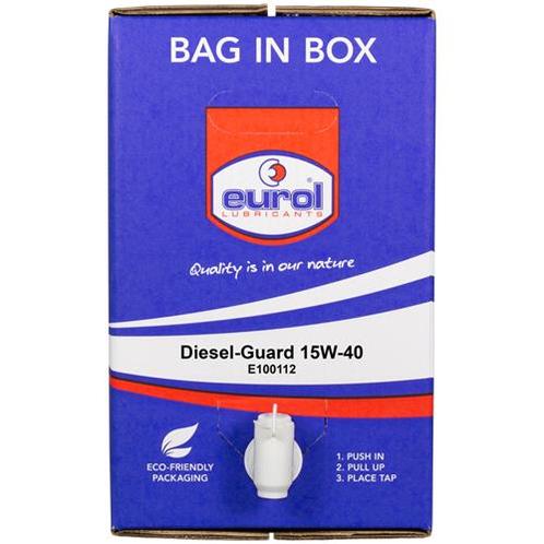 Eurol Diesel-Guard 15W40 Bag-In-Box 20L, Auto diversen, Onderhoudsmiddelen, Verzenden