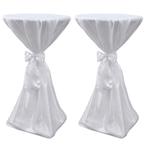 vidaXL Statafelhoes met strik 60cm Wit (2 stuks), Verzenden, Nieuw