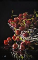 Mieke van Thiel - Cherries in crystal bowl