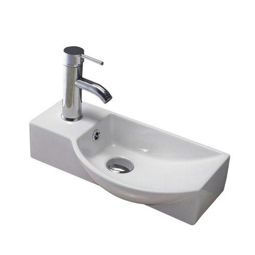 Fontein Sanilux Bee 40x22x10cm met Afvoer en Kraan Keramiek, Doe-het-zelf en Verbouw, Sanitair, Overige typen, Nieuw, Ophalen of Verzenden