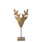 staand hert mango hout h60 d15x26cm, Huis en Inrichting, Woonaccessoires | Overige, Verzenden, Nieuw