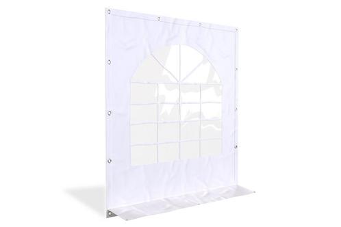 Partytent zijwand met raam | 2m breed | 2m hoog | PVC, Doe-het-zelf en Verbouw, Zeil en Folie, Zeil, Nieuw, Ophalen of Verzenden