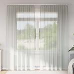 vidaXL Gordijnen voile met roedezakken 2 st lichtgrijs, Huis en Inrichting, Stoffering | Gordijnen en Lamellen, Verzenden, Nieuw