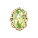 Gouden vintage ring met spinel 14 krt, Ophalen of Verzenden, Nieuw