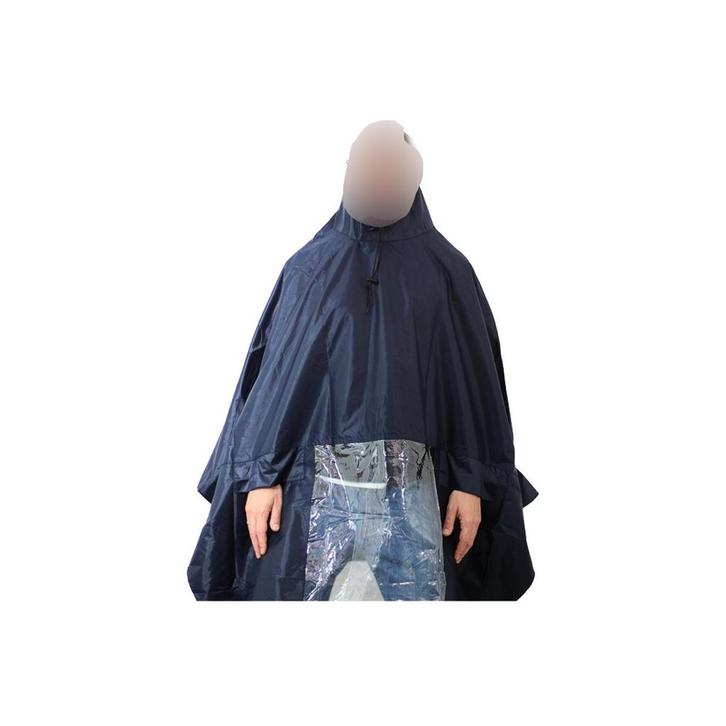 Hooodie Poncho de luxe , Koplampproof one-size-fits-all Navy, Fietsen en Brommers, Fietsaccessoires | Fietskleding, Nieuw, Verzenden