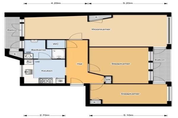 Appartement Ingenieur J.P. van Muijlwijkstraat in Arnhem, Huizen en Kamers, Huizen te huur, Via bemiddelaar, Gelderland, Appartement