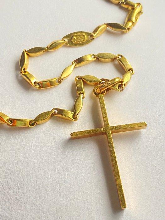 Halsketting - 18 karaat Geel goud, Sieraden, Tassen en Uiterlijk, Kettingen