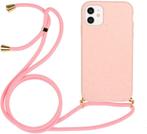 iPhone 11 Crossbody TPU Hoesje met Koord Roze, Telecommunicatie, Mobiele telefoons | Hoesjes en Frontjes | Apple iPhone, Ophalen of Verzenden