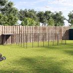 vidaXL Hondenkennel 15,73 m² staal zwart, Verzenden, Nieuw