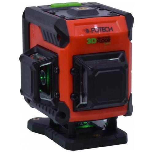Futech MultiCross 3D FLOOR | 3x360° Vloerlaser Groen, Doe-het-zelf en Verbouw, Meetapparatuur, Nieuw, Ophalen of Verzenden