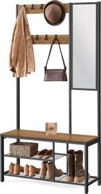 2dekans | ODADDY® Garderoberek Met Spiegel - Kapstok -, Ophalen of Verzenden, Zo goed als nieuw