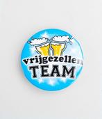 button vrijgezellen team mannen, Hobby en Vrije tijd, Verzenden, Nieuw, Feestartikel