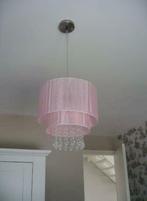 *NIEUW* Unieke hanglamp kristal babykamer meisjeskamer roze, Ophalen of Verzenden, Nieuw, Lamp