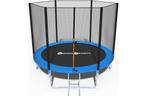 Trampoline 305 cm met veiligheidsnet - tot 120 kg - blauw, Kinderen en Baby's, Speelgoed | Buiten | Trampolines, Nieuw, Ophalen of Verzenden