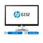 HP EliteDisplay E232 23 inch zwart Full-HD, Gebruikt, Ophalen of Verzenden, HP