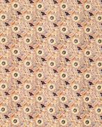 Viscose Linnen Bloemen Grijs, Hobby en Vrije tijd, Nieuw, Grijs