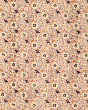 Viscose Linnen Bloemen Grijs, Hobby en Vrije tijd, Stoffen en Lappen, Grijs, Nieuw