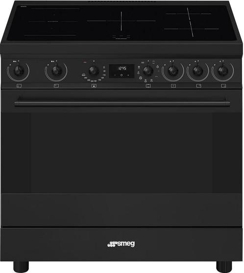 Smeg C9IMN2 inductie fornuis - mat zwart - 90 cm - outlet, Witgoed en Apparatuur, Fornuizen, 60 cm of meer, Vrijstaand, 5 kookzones of meer