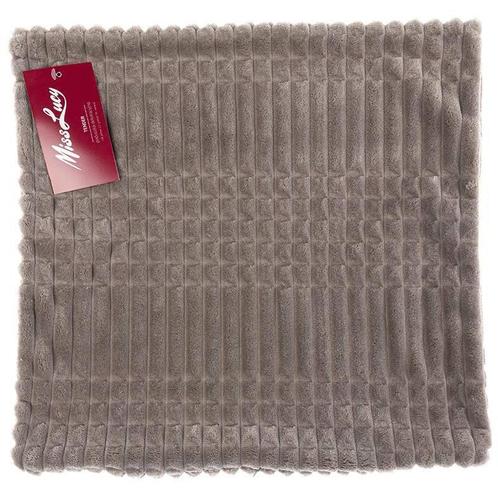 Miss Lucy Tender kussenhoes 40 x 40 cm taupe, Huis en Inrichting, Woonaccessoires | Kussens, Ophalen of Verzenden