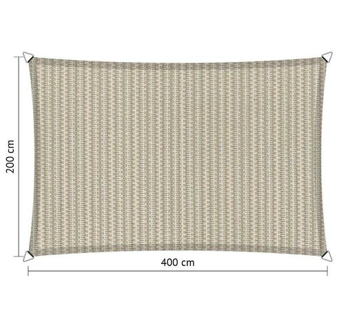Schaduwdoek 2x4 rechthoek Sahara sand, Tuin en Terras, Schaduwdoeken, Nieuw, Ophalen of Verzenden