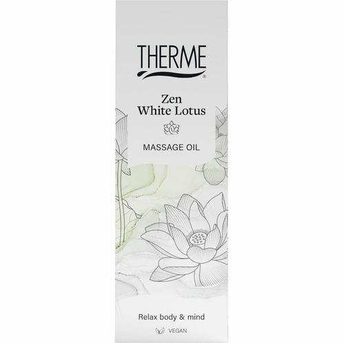 3x Therme Massage Olie Zen White Lotus 125 ml, Sieraden, Tassen en Uiterlijk, Uiterlijk | Lichaamsverzorging, Nieuw, Verzenden