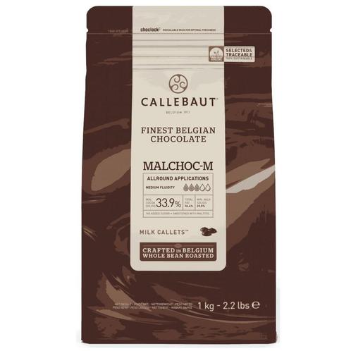 Callebaut Chocolade Callets Melk 1kg (zonder suiker), Hobby en Vrije tijd, Taarten en Cupcakes maken, Nieuw, Verzenden