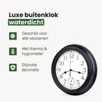 2dekans | Lucht Buitenklok - Waterdicht - Tuinklok - Retro, Ophalen of Verzenden, Zo goed als nieuw