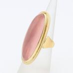 Ring - 18 karaat Geel goud - Rozenkwarts, Nieuw