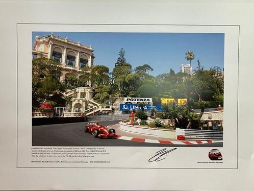 Ferrari - Monaco Grand Prix - Kimi Räikkönen - 2007 - Print, Verzamelen, Automerken, Motoren en Formule 1
