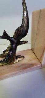 Boekensteunen (2) - Zinklegering, Marmer - Art deco, Antiek en Kunst, Kunst | Designobjecten