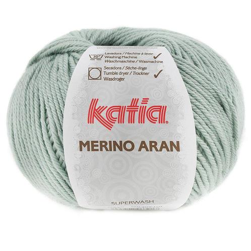 Katia Merino Aran - 91 saliegroen - Merinogaren, Hobby en Vrije tijd, Breien en Haken, Ophalen of Verzenden