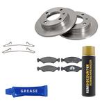 Voordeelset Remschijven + Remblokken FORD FIESTA 1.4 voorzij, Auto-onderdelen, Verzenden, Nieuw