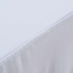 2 st Tafelhoezen stretch met rok 120x60,5x74 cm wit, Verzenden