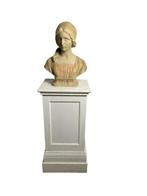 Prof. Giuseppe Bessi - Buste, Primo Amore - 47 cm - Marmer, Antiek en Kunst
