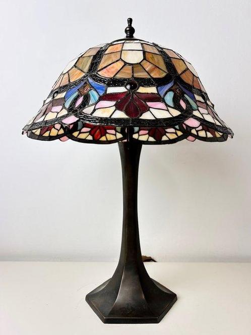 Tafellamp - Grote Tiffany stijl “Art Nouveau” lamp -, Antiek en Kunst, Curiosa en Brocante