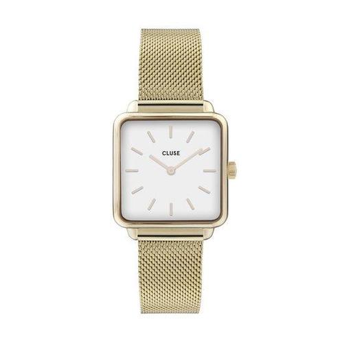 Cluse La Tétragone Mesh White, Gold Colour horloge - 28,5 mm, Sieraden, Tassen en Uiterlijk, Horloges | Dames, Verzenden