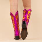 -48% DWRS Label  DWRS Label Cowboyboots 28520 regina oranje, Kleding | Dames, Schoenen, Verzenden, Nieuw, Roze