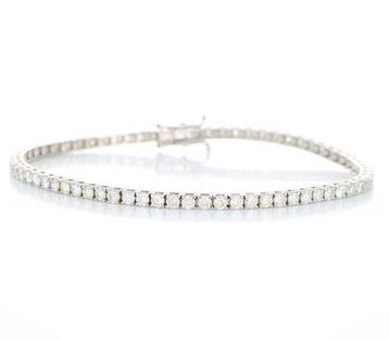 Zonder Minimumprijs - Armband - 18 karaat Witgoud - 3.40ct. beschikbaar voor biedingen