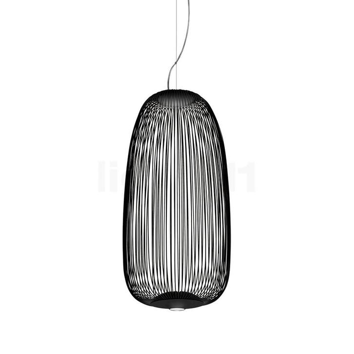Foscarini Spokes 1 Hanglamp LED, zwart - dimbaar, Huis en Inrichting, Lampen | Hanglampen, Nieuw, Verzenden