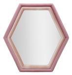 WANDSPIEGEL TONY MIX ROZE FLUWEEL CM 75X4X80, Ophalen of Verzenden, Nieuw