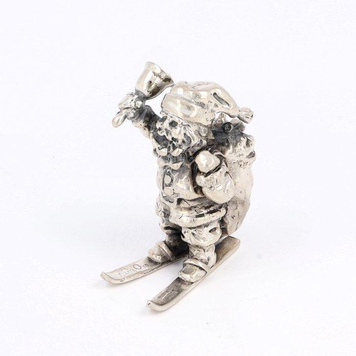 Giovanni Raspini - Kerstman - Miniatuur figuur - .800, Antiek en Kunst, Antiek | Goud en Zilver