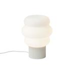Japandi tafellamp beige met opaal glas 18cm - Miele, Huis en Inrichting, Lampen | Tafellampen, Nieuw, Glas, Japandi, Minder dan 50 cm