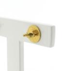 Vintage gouden oorstekers met parel (Oorbellen), Gebruikt, Overige kleuren, Ophalen of Verzenden, Met edelsteen