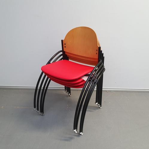 Martela kantoorstoelen - nieuwe rode skai (alleen per set), Huis en Inrichting, Stoelen, Ophalen of Verzenden