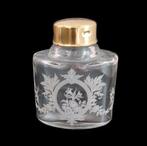 French Epoque antique engraved perfume bottle ca. 1930 -